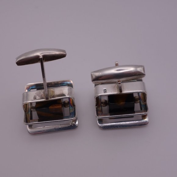 Sno of Sweden 925 Silver Cuff Links - Picture 6 of 16